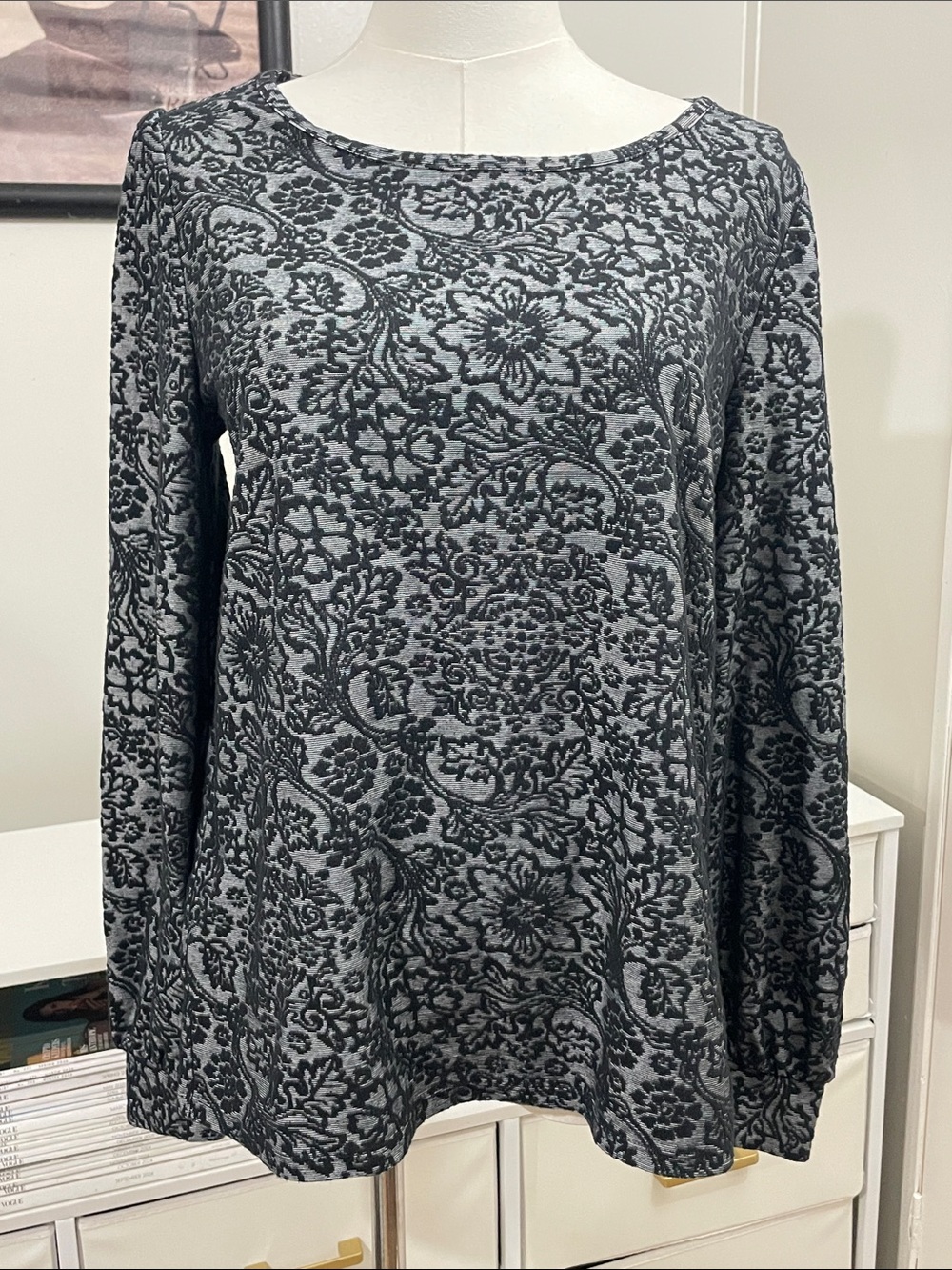 LOFT Knit Longsleeve Blouse (M)